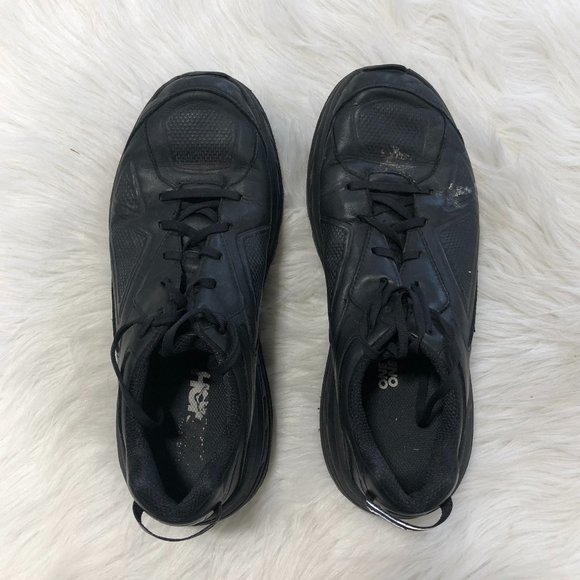 HOKA ONE ONE Black Bondi Leather Shoe SZ 12 main image 6